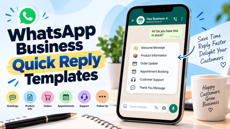 WhatsApp Business Quick Reply Templates